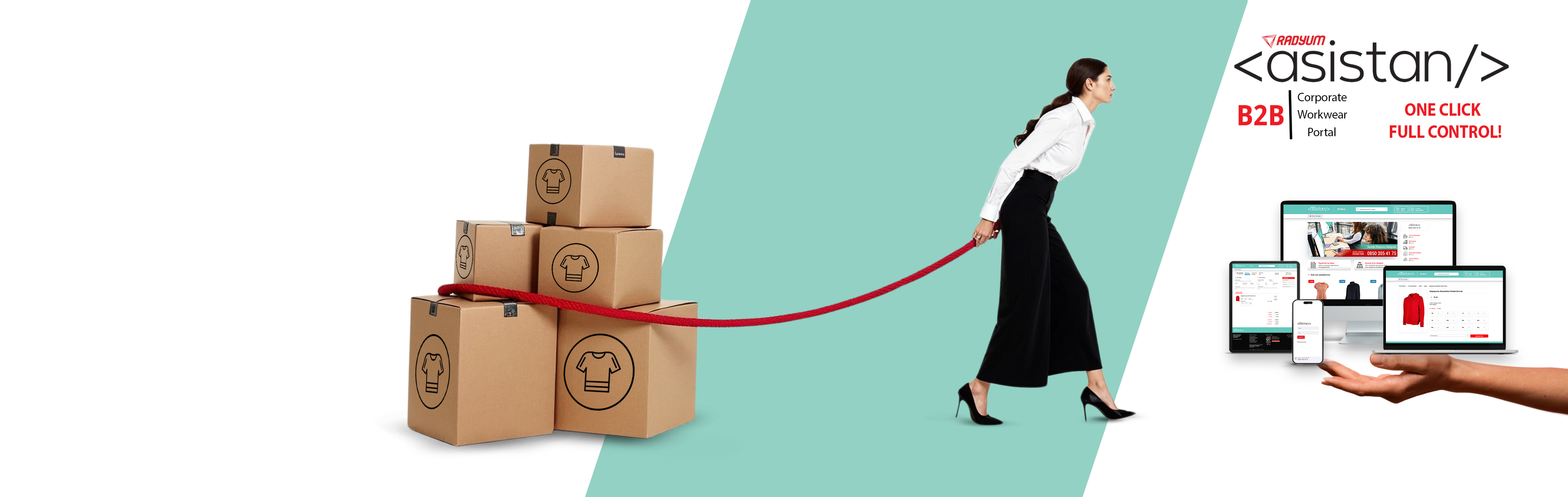 Radyum Asistan One Click Full Control / Corporate Workwear