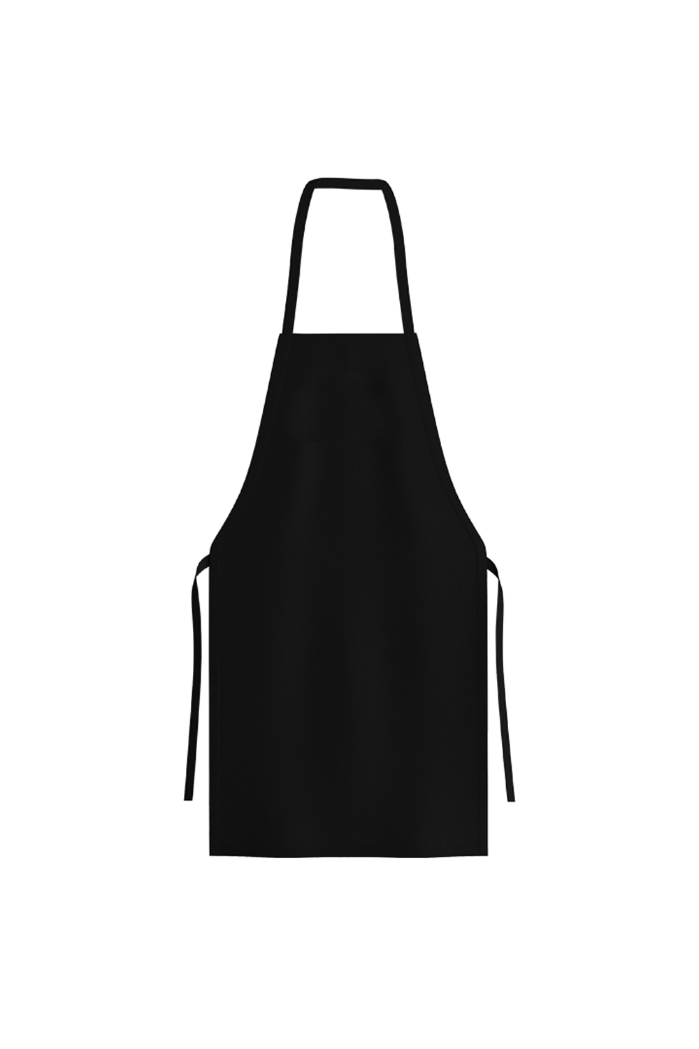 Black Apron with Ties at the Neck - 2 / Chef Apron / Workwear